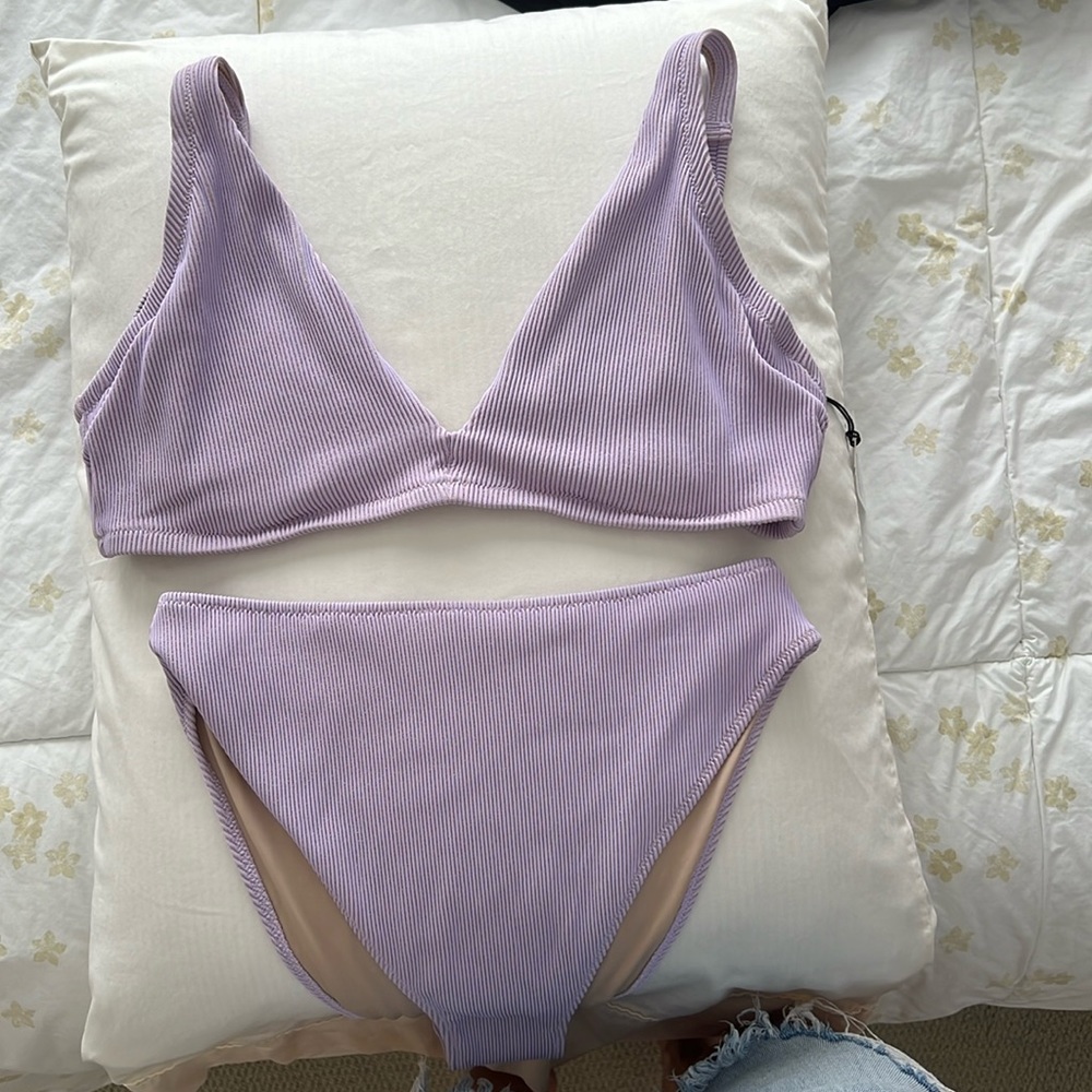 Shade & Shore New Lilac/Rose Gold Bikini